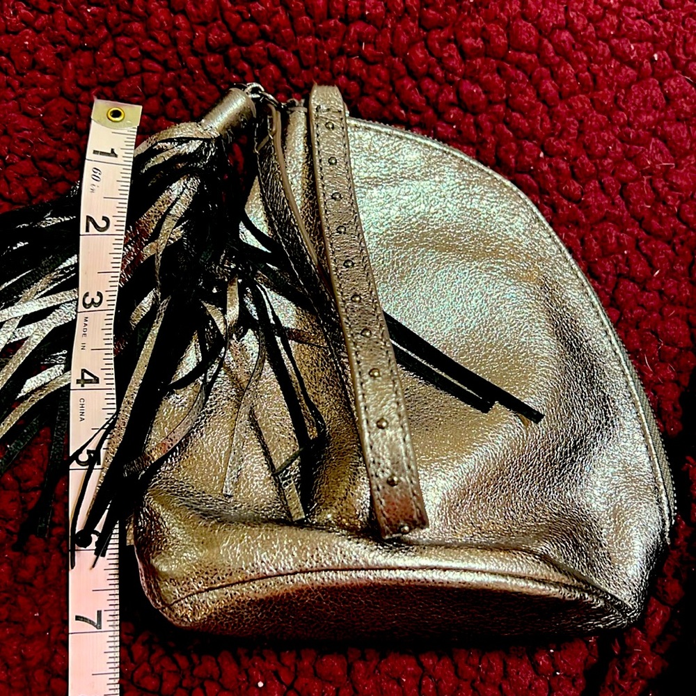 Hobo bronze wristlet for your posh parties when you don’t want to carry a lot